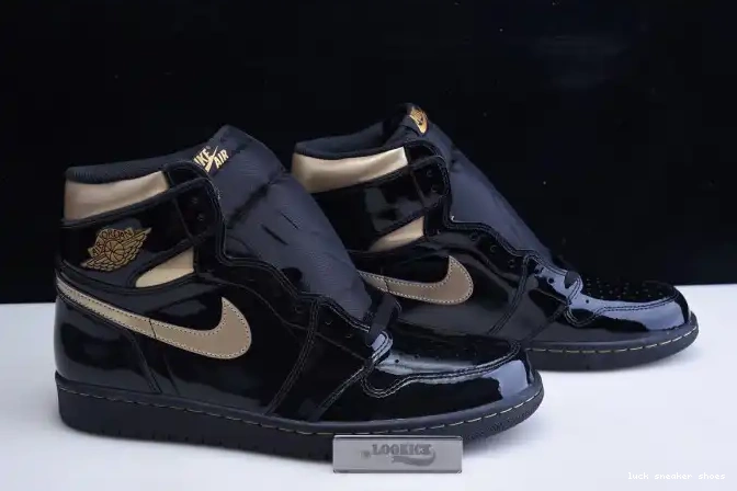 Reps LUCY 555088-032 AIR (2020) METALLIC GOLD RETRO 1 JORDAN BLACK HIGH 0607